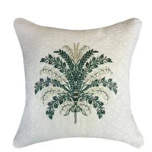 Almofada Bonheur Du Muguet Bordado Tec Decor 50X50