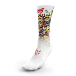 OTSOSPORT MULTISPORT FUNNY SOCKS HIGH CUT Emoji Big Wave