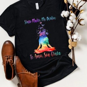 Camiseta Ho’oponopono Yoga Meditar Sinto Muito, Me Perdoe Te Amo, Sou Grata