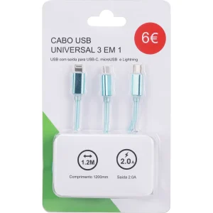 Cabos de Carregamento 3 em 1 Re-Connect