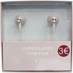 Auriculares com Fios Rosa Fusion