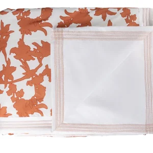 Colcha Quilt Refúgio Campestre Dupla Face Estampado Floral e Branco 600 Fios Bordado