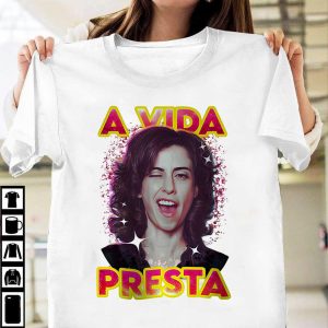 Camiseta A Vida Presta Fernanda Torres