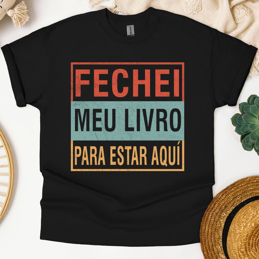 Camiseta Livros Fechei Meu Livro Para Estar Aquí - Image 6