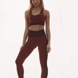 Leggings risca lateral - Bordeaux