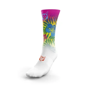OTSOSPORT MULTISPORT FUNNY SOCKS HIGH CUT Floral Pink