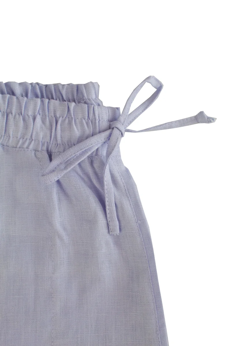 Shorts Jardim Do Amanhã Alfaiataria Linho Lavanda - Image 4
