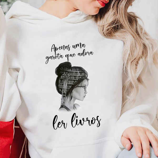 Camiseta Livros Apenas Uma Garota Que Adora Ler Livros - Image 5