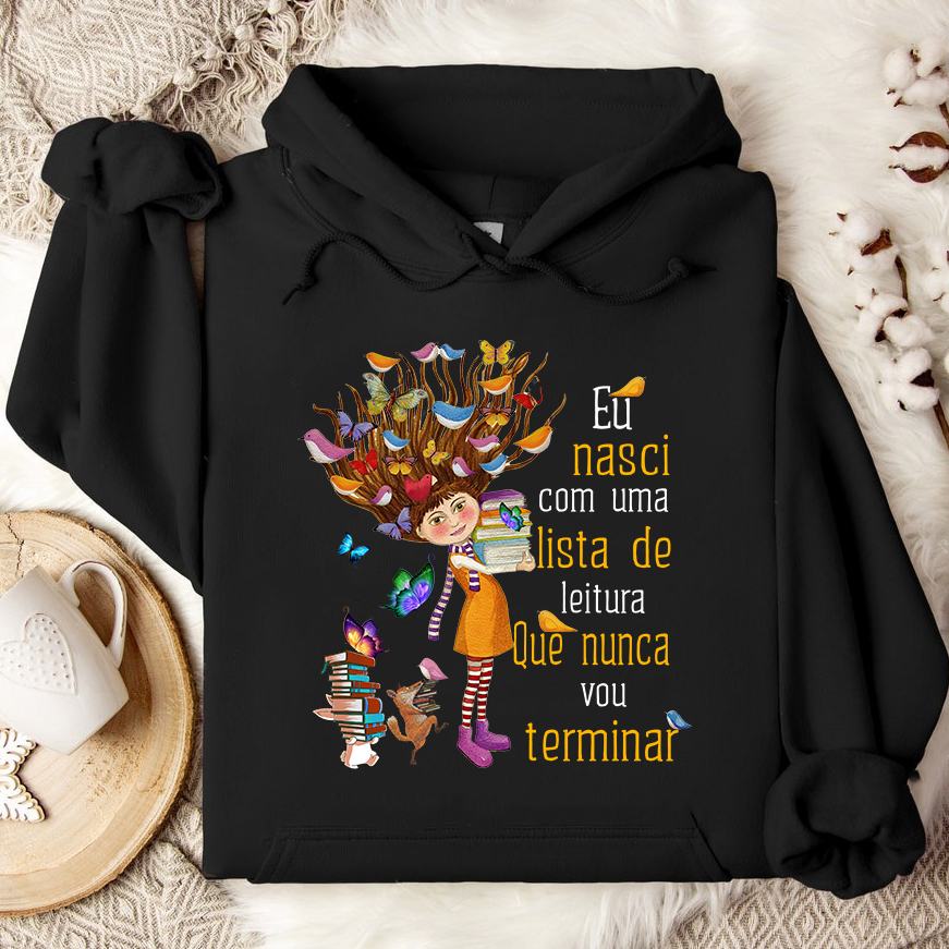 Camiseta Livros Eu Nasci Com Uma Lista De Leitura Que Nunca Vou Terminar - Image 5