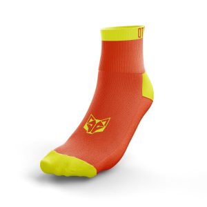 OTSOSPORT Meias Low Cut – Laranja Fluo / Amarelo Fluo