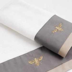 Toalha Lavabo Abeille Bordada