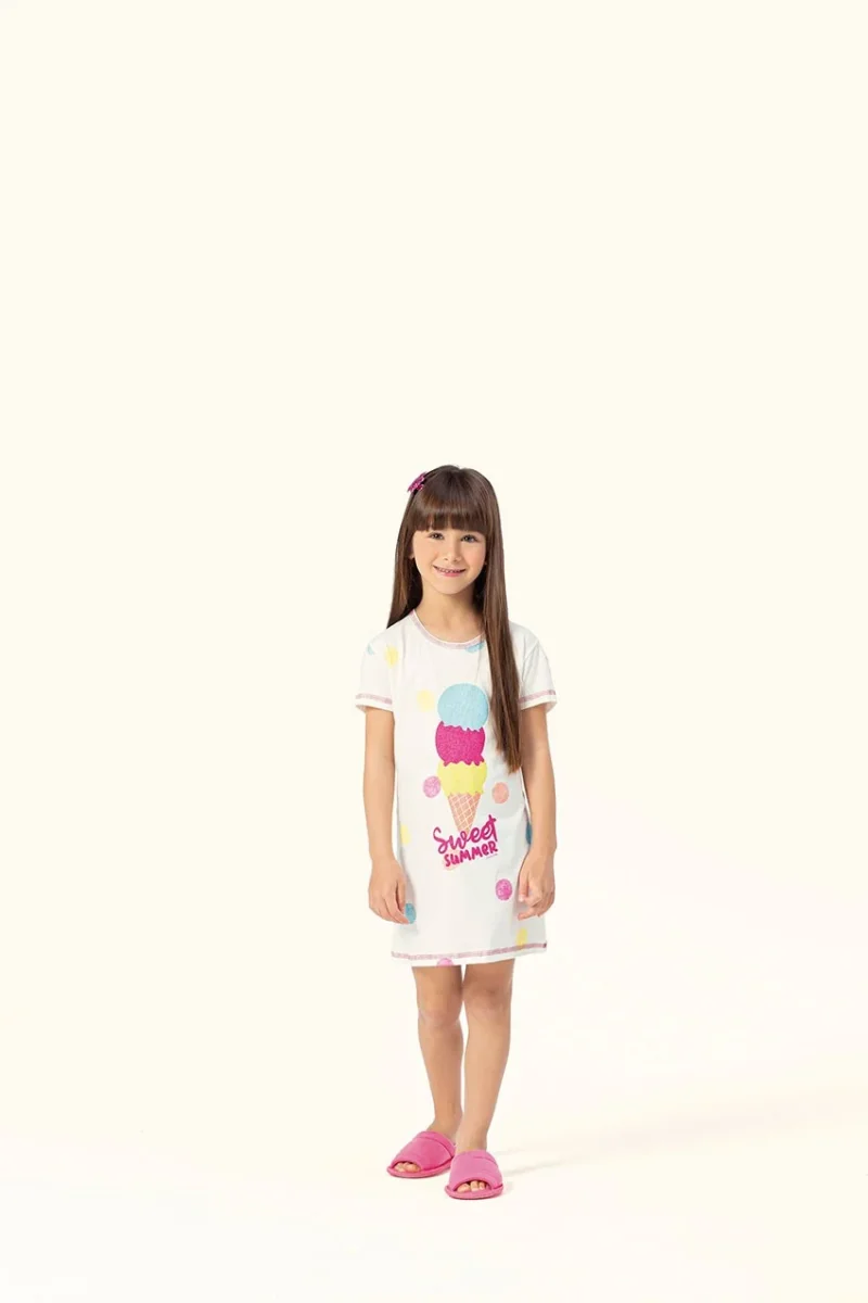 Camisola Infantil Sorvete em Algodão - Lua Encantada - Image 2