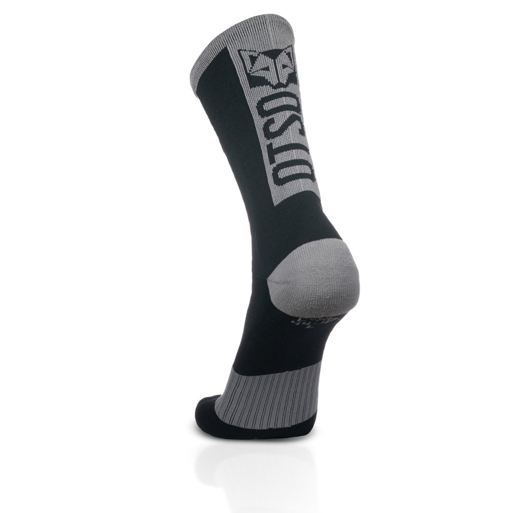 OTSOSPORT Meias Cycling High Cut – Preto / Cinza - Image 3