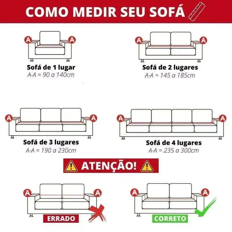 Capa para Sofá de Chenille Bege - Image 4