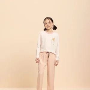 Pijama Manga Longa Infantil Conforto Diário em Algodão - Lua Encantada