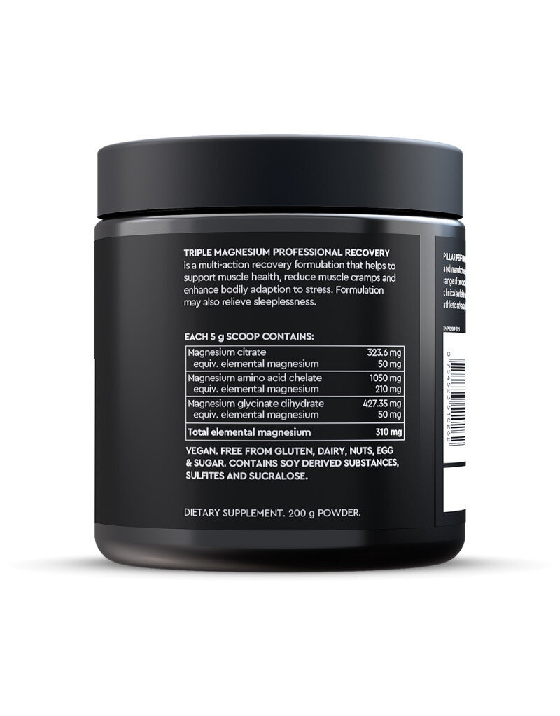 Pillar Performance Triple Magnesium Professional Recovery 200g – Frutos do Bosque - Image 3